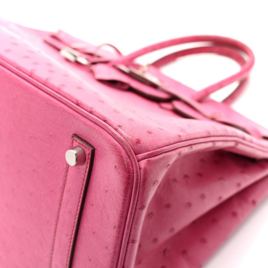 Ostrich Birkin 35 Fuchsia