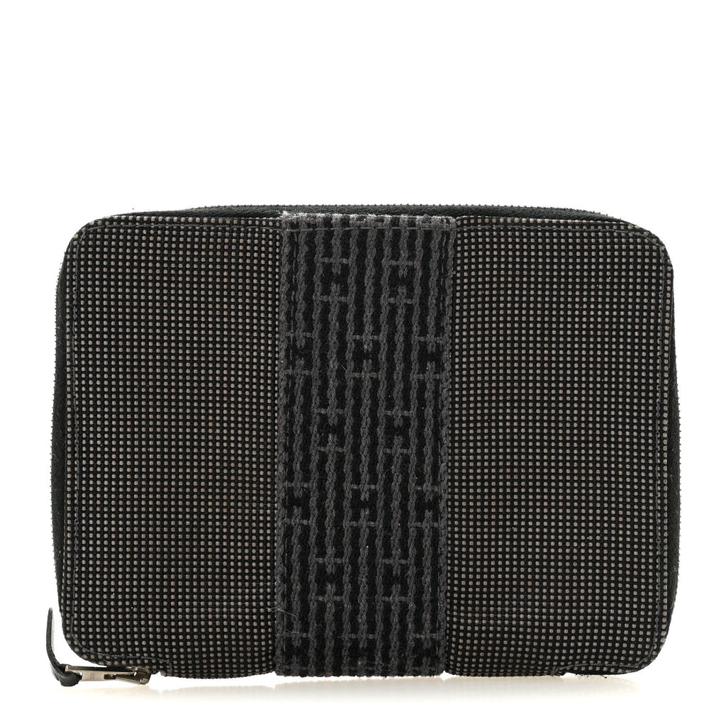 Canvas Herline Zip Wallet Grey