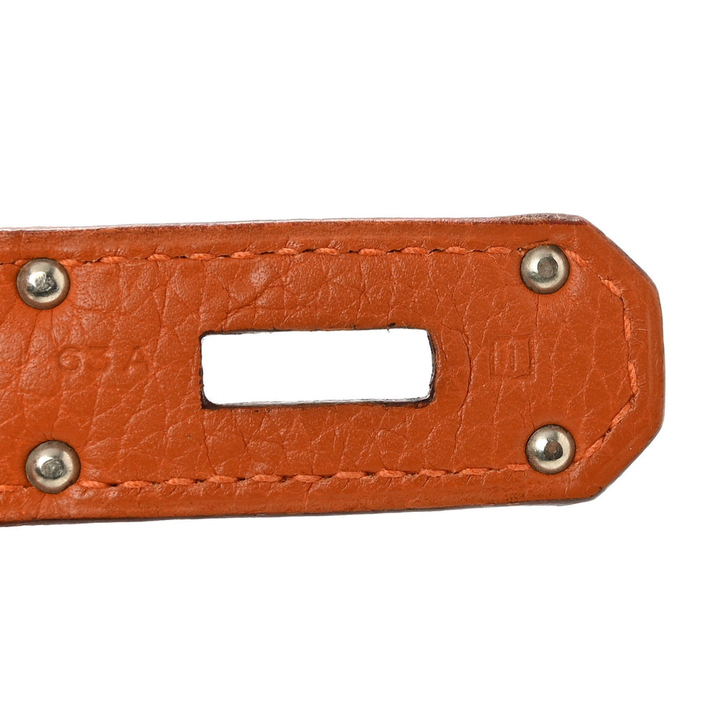 Taurillon Clemence JPG Birkin 42 Orange