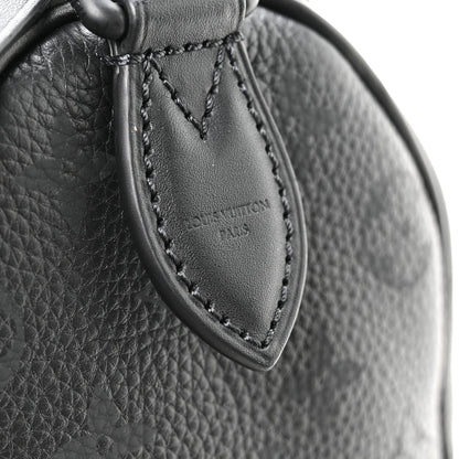 Calfskin Monogram Speedy P9 Bandouliere 20 Ultra Black