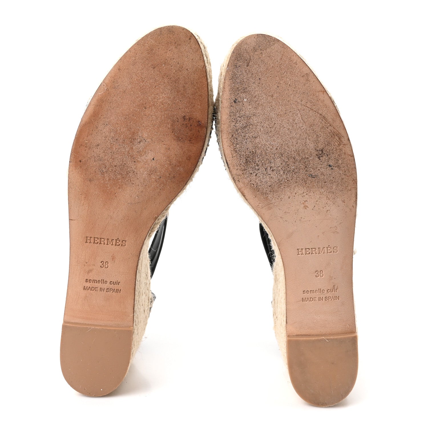 Calfskin Tipoli Espadrille Wedges 38 Black