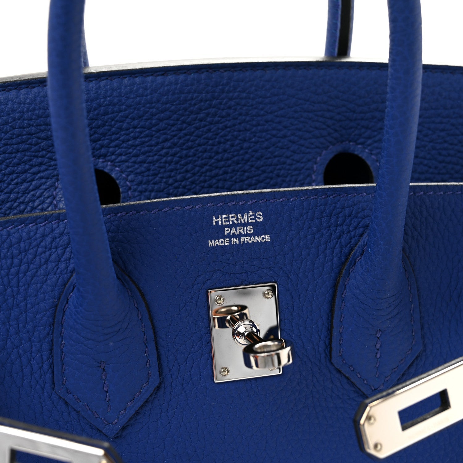 Togo Birkin 25 Bleu Electrique