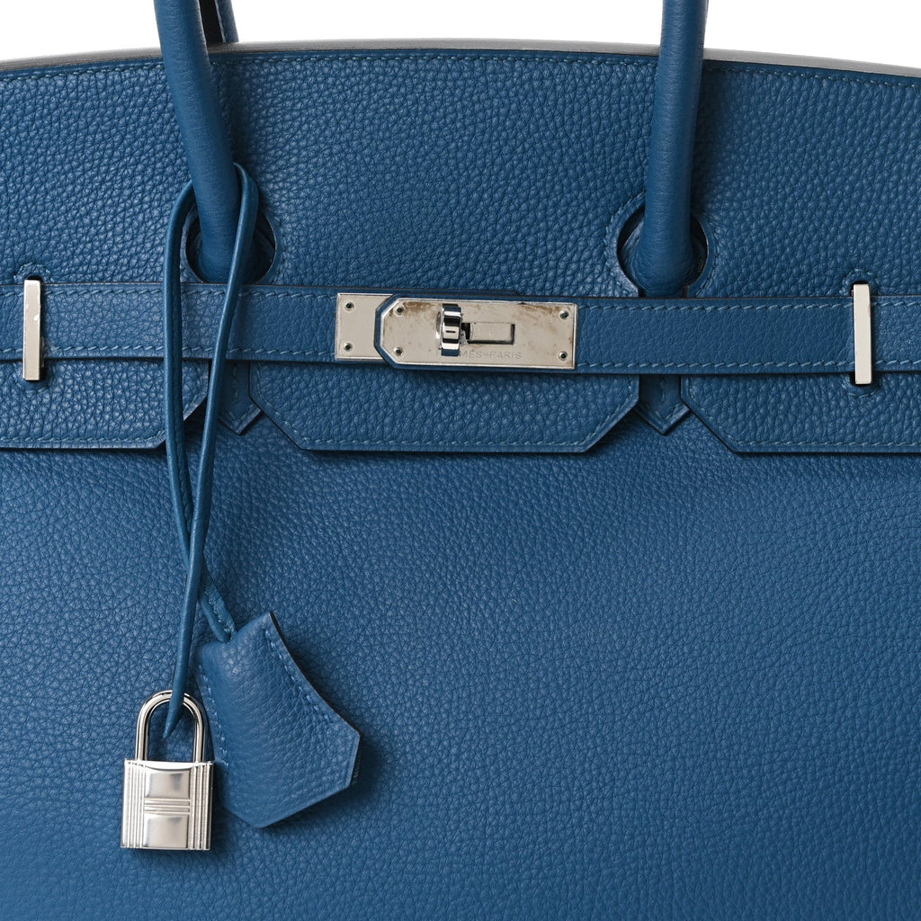 Togo Birkin 35 Bleu Izmir