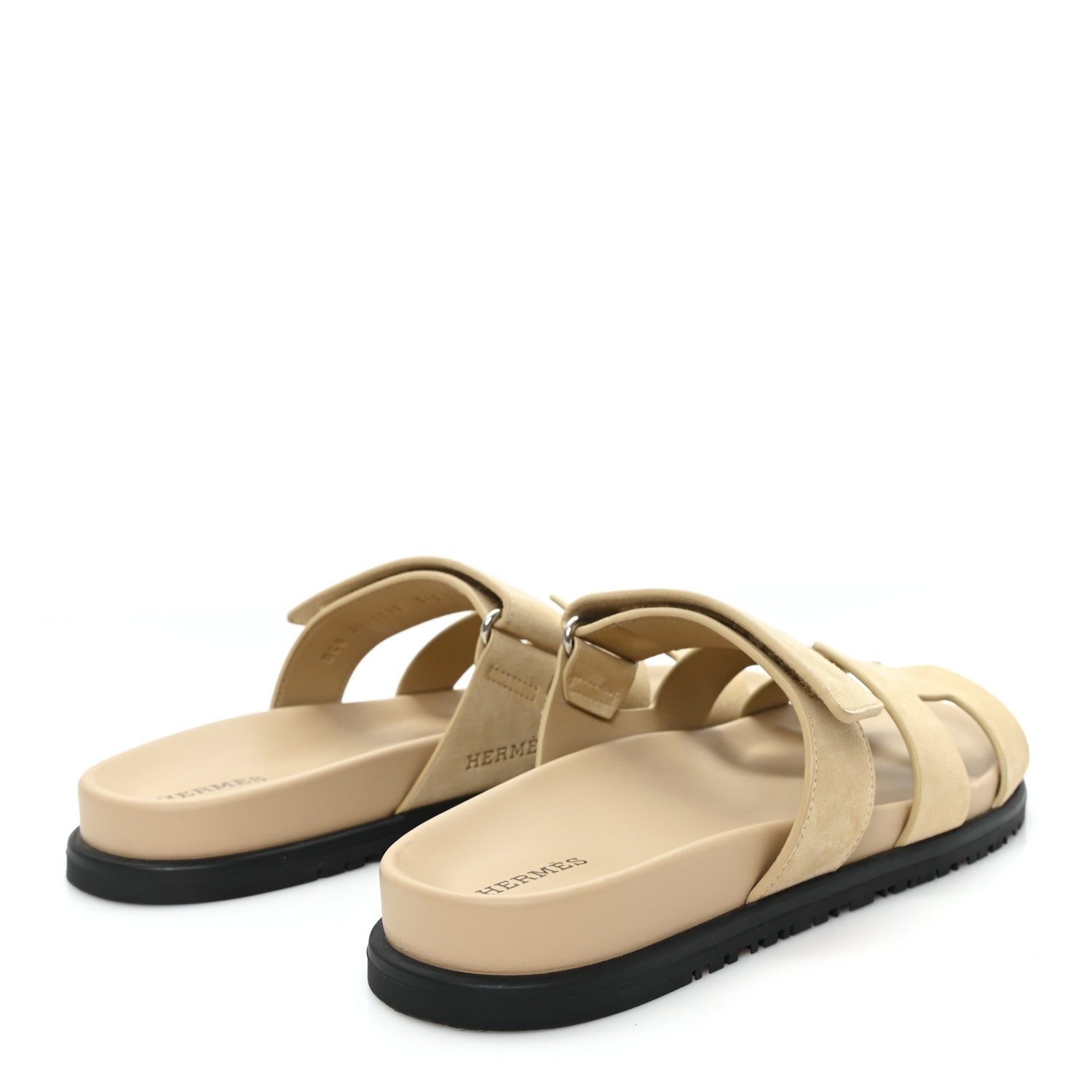 Suede Goatskin Womens Chypre Sandals 38 Beige Sable