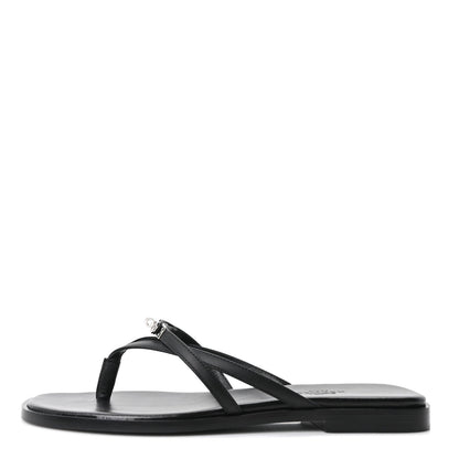 Calfskin Miss Sandals 37 Black