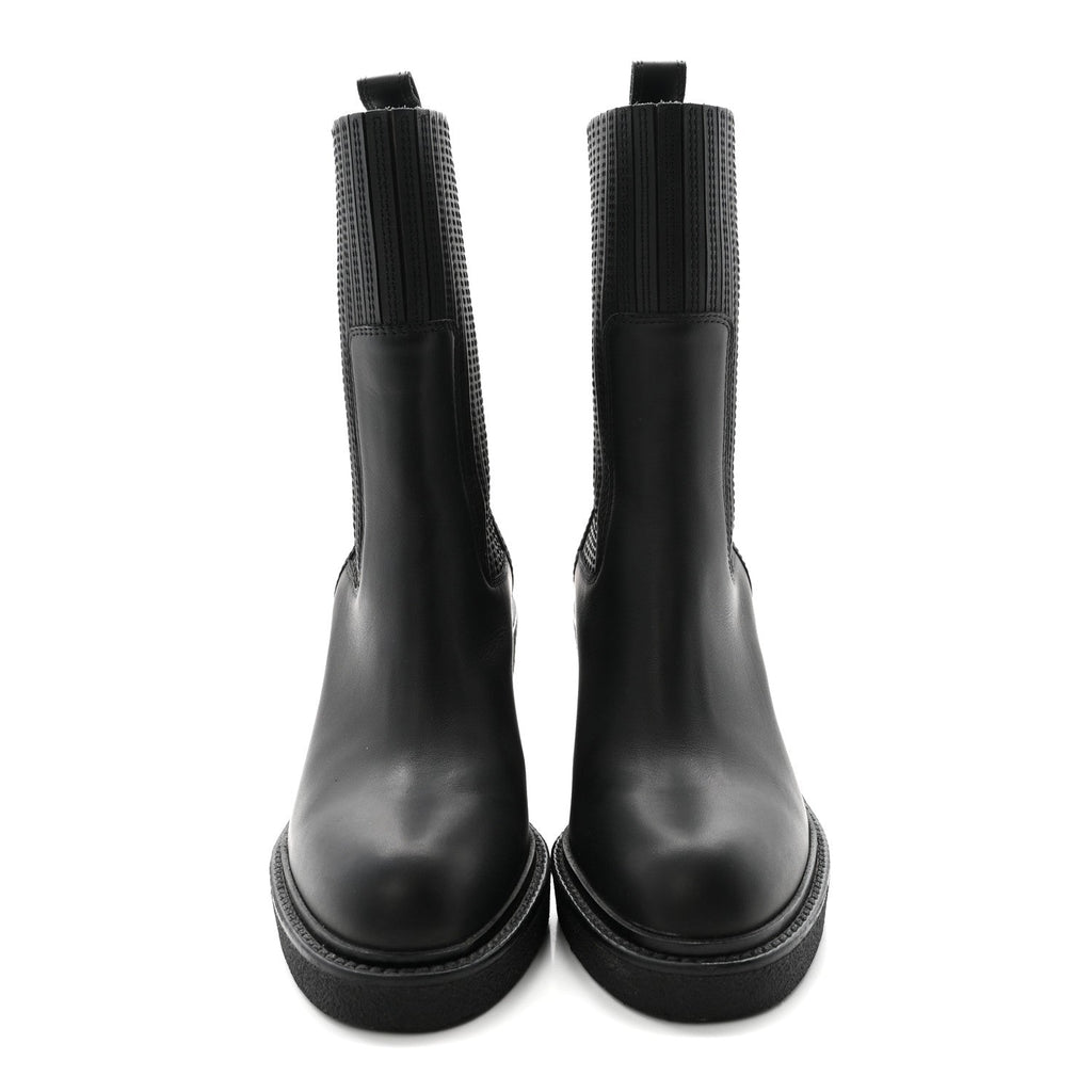 Calfskin Donia 70 Ankle Boots 36 Black