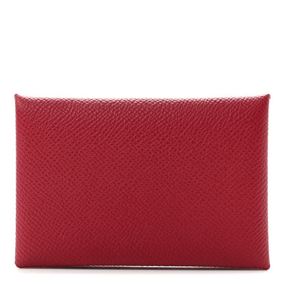 Epsom Calvi Card Case Rubis