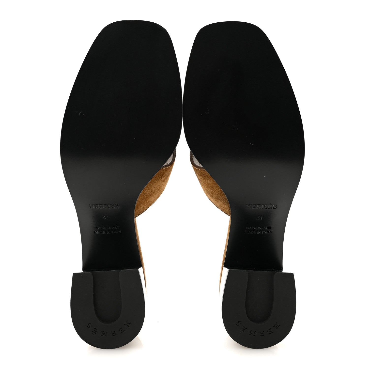 Suede Goatskin Helia 60 Sandals 41 Brun Fume