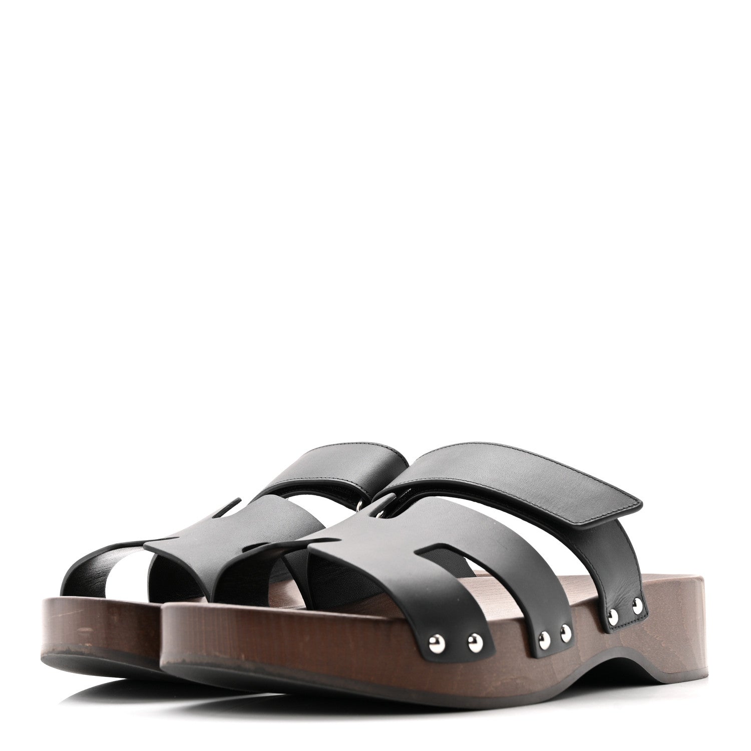 Calfskin Womens Kos Clog 39 Black