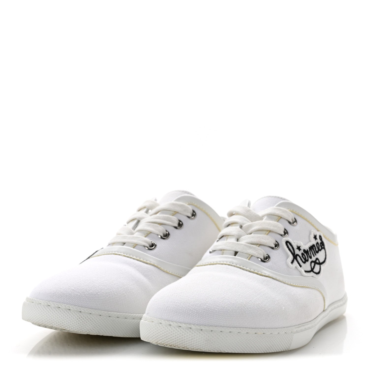 Canvas Embroidered Innocent Sneakers 37.5 White