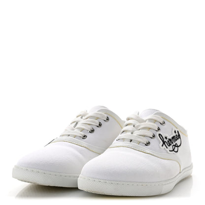 Canvas Embroidered Innocent Sneakers White