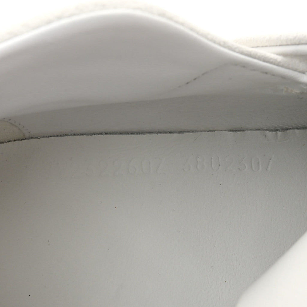 Suede Goatskin Mesh Fabric H Sneakers 38 White