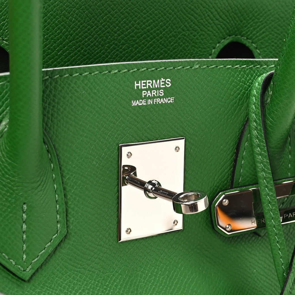 Epsom Birkin 30 Vert Bengale