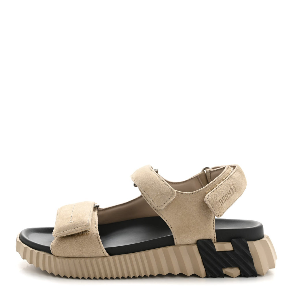 Suede Goatskin Junior Sandals 37.5 Beige Camel