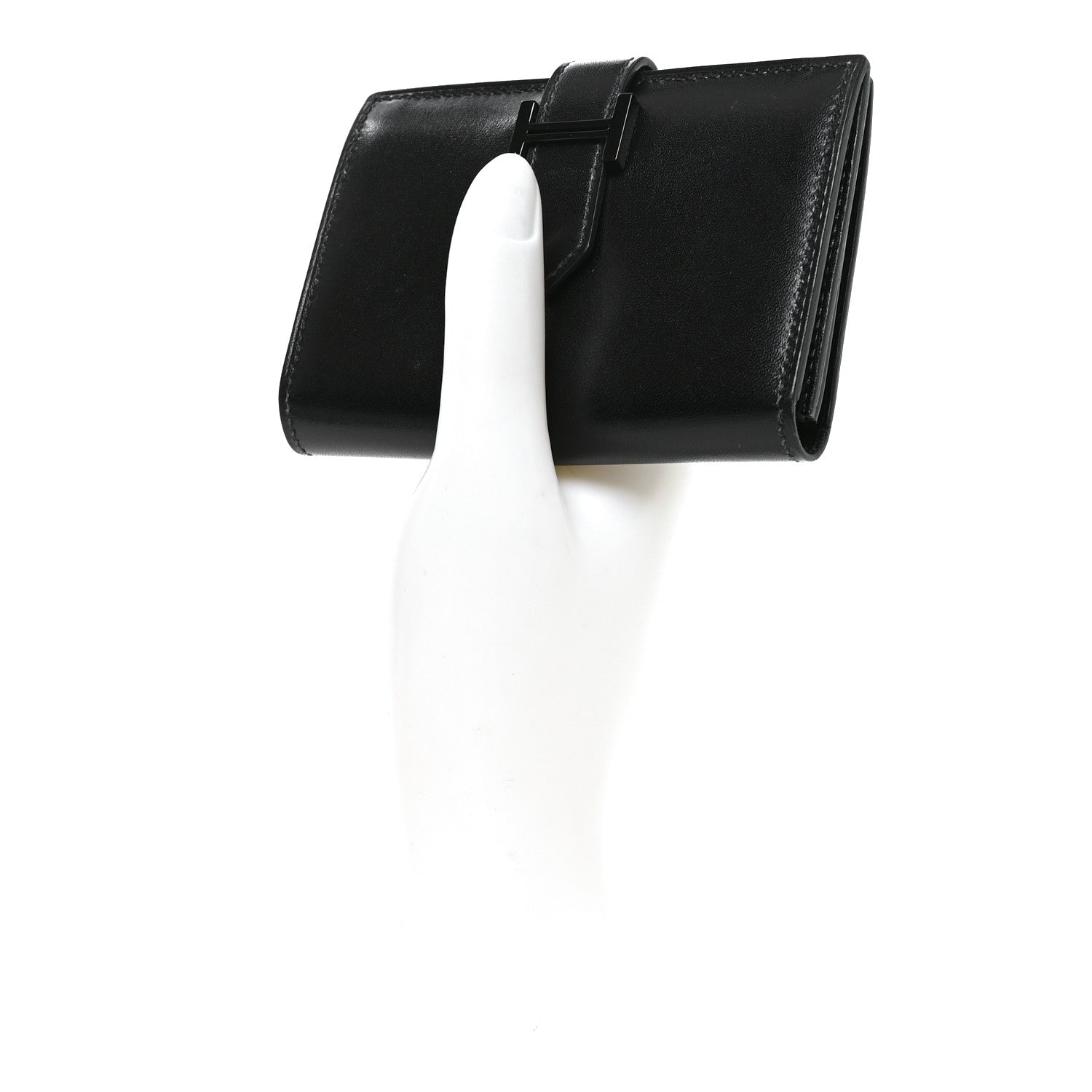 Box Monochrome Bearn Card Holder Wallet Black