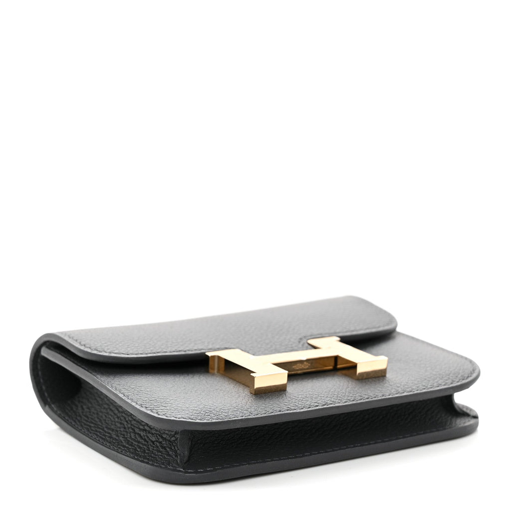 Evercolor Verso Constance Slim Wallet Ardoise Bleu Glacier