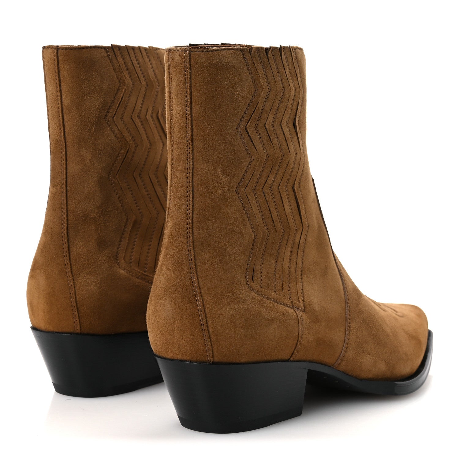 Suede Goatskin Womens Vegas 35 Ankle Boot 41 Brun Fume
