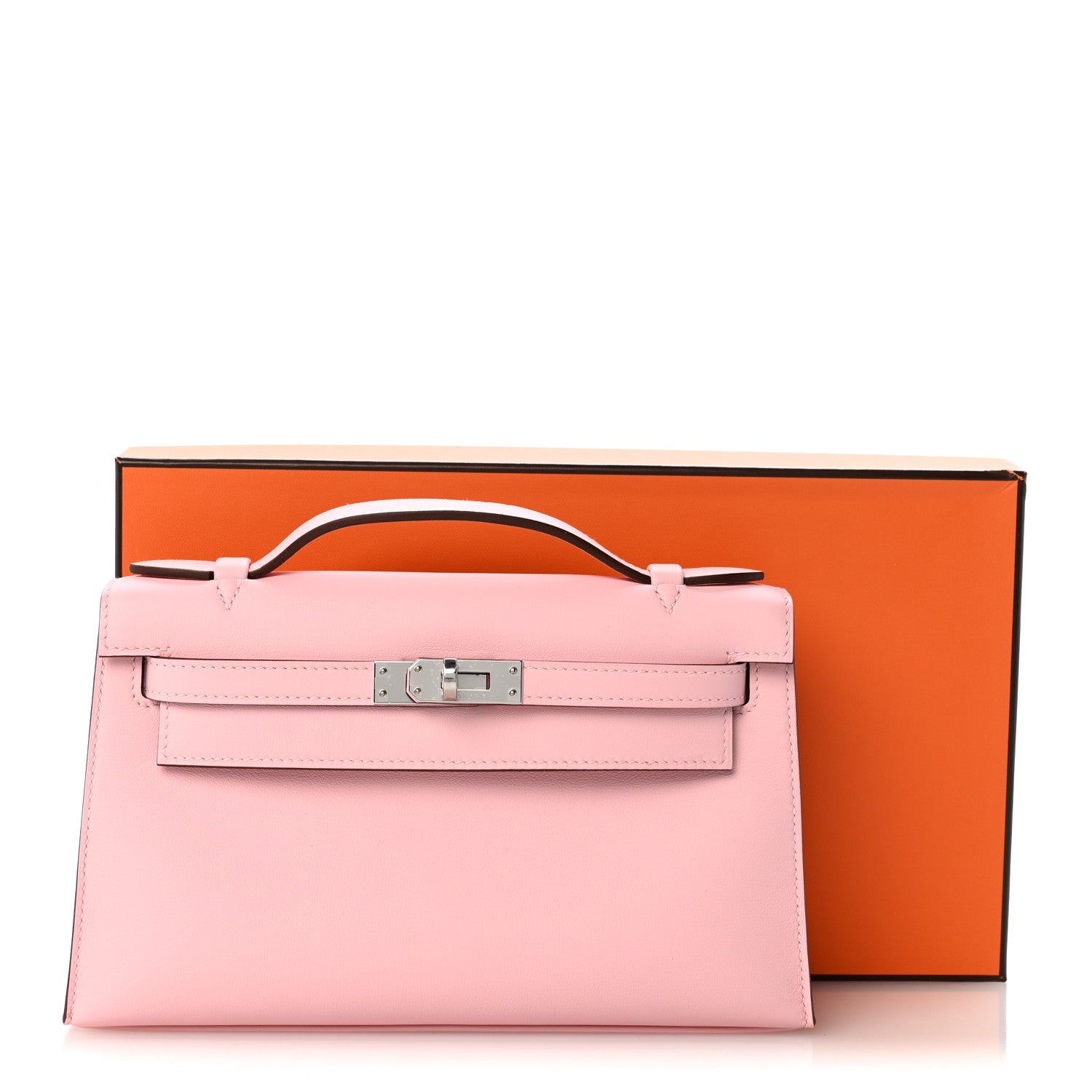 Swift Kelly Pochette Clutch Rose Sakura