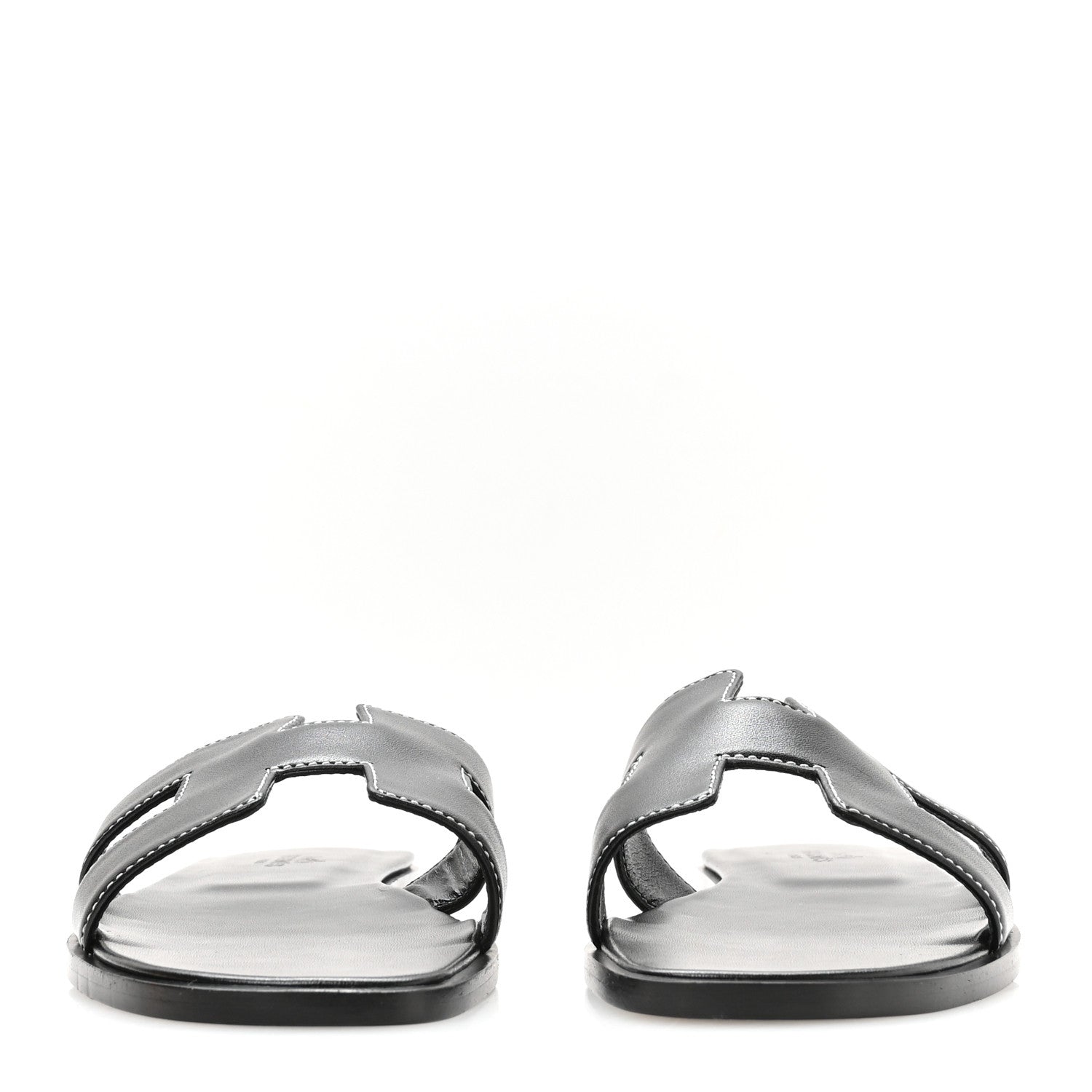 Box Calfskin Oran Sandals 37 Black