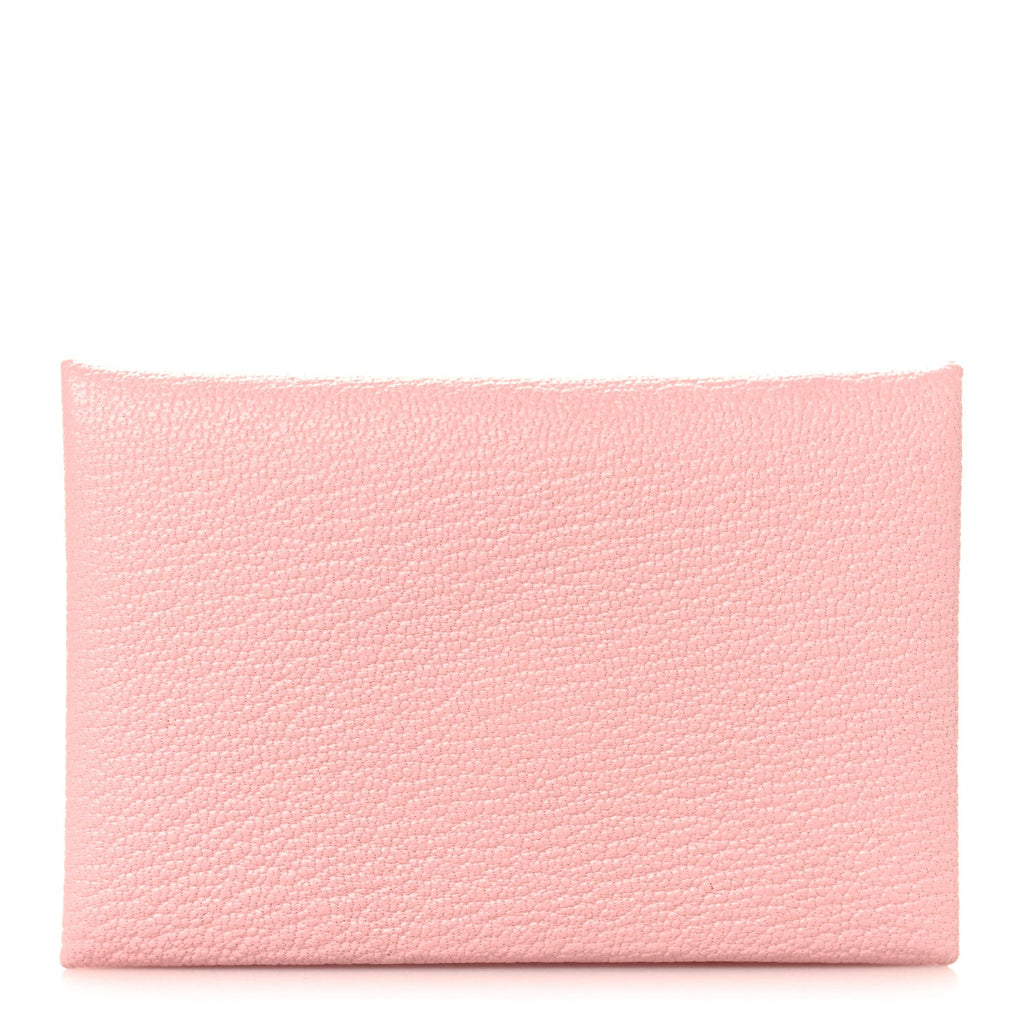 Chevre Mysore Calvi Card Case Rose Darling