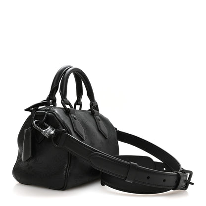 Calfskin Monogram Speedy P9 Bandouliere 20 Ultra Black
