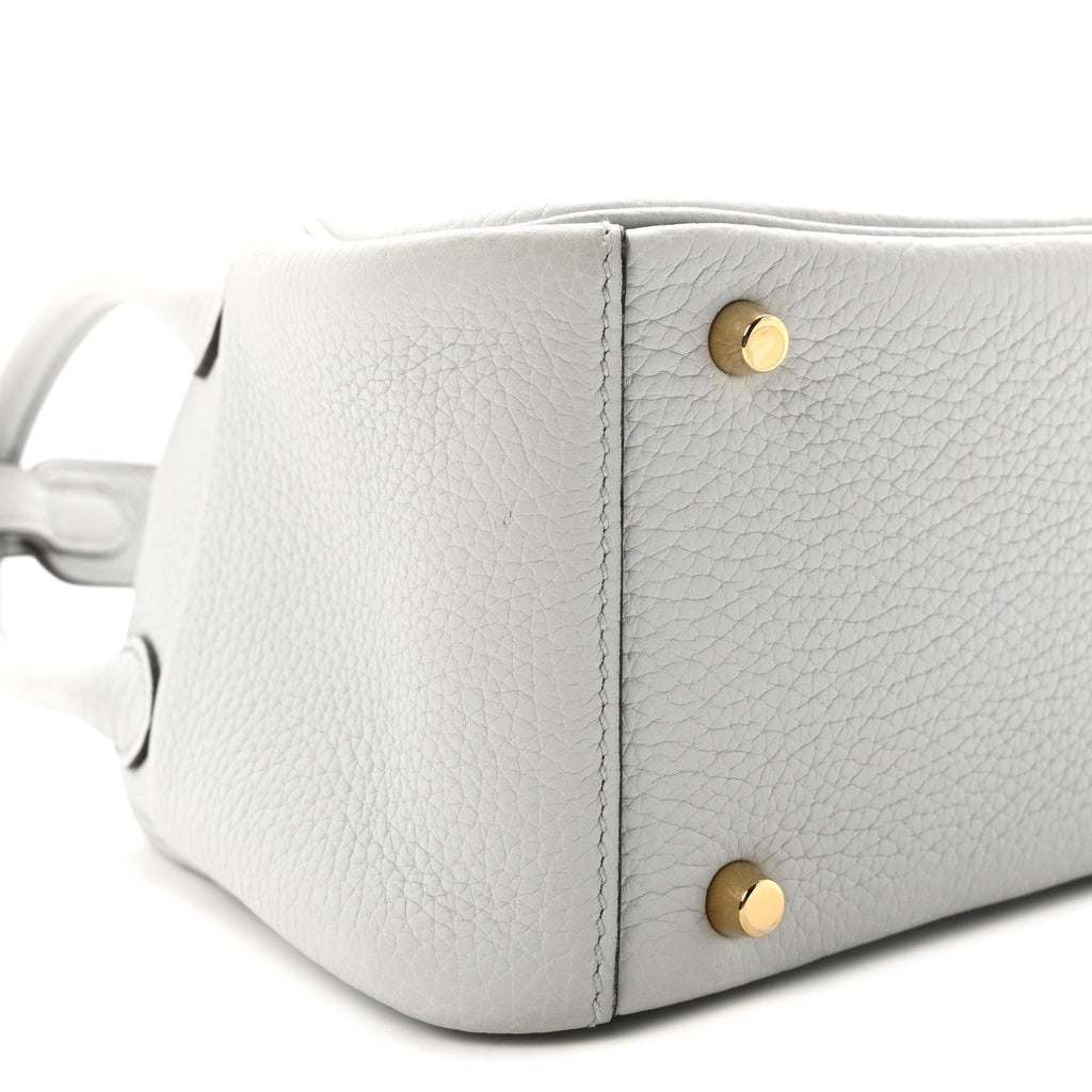 Taurillon Clemence Mini Lindy 20 Bleu Pale