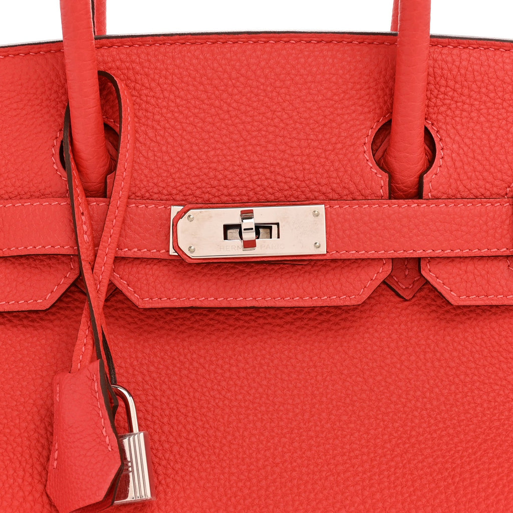 Togo Birkin 30 Rouge Pivoine