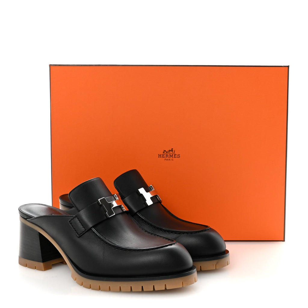 Calfskin Womens Flore 60 Mules 36 Black