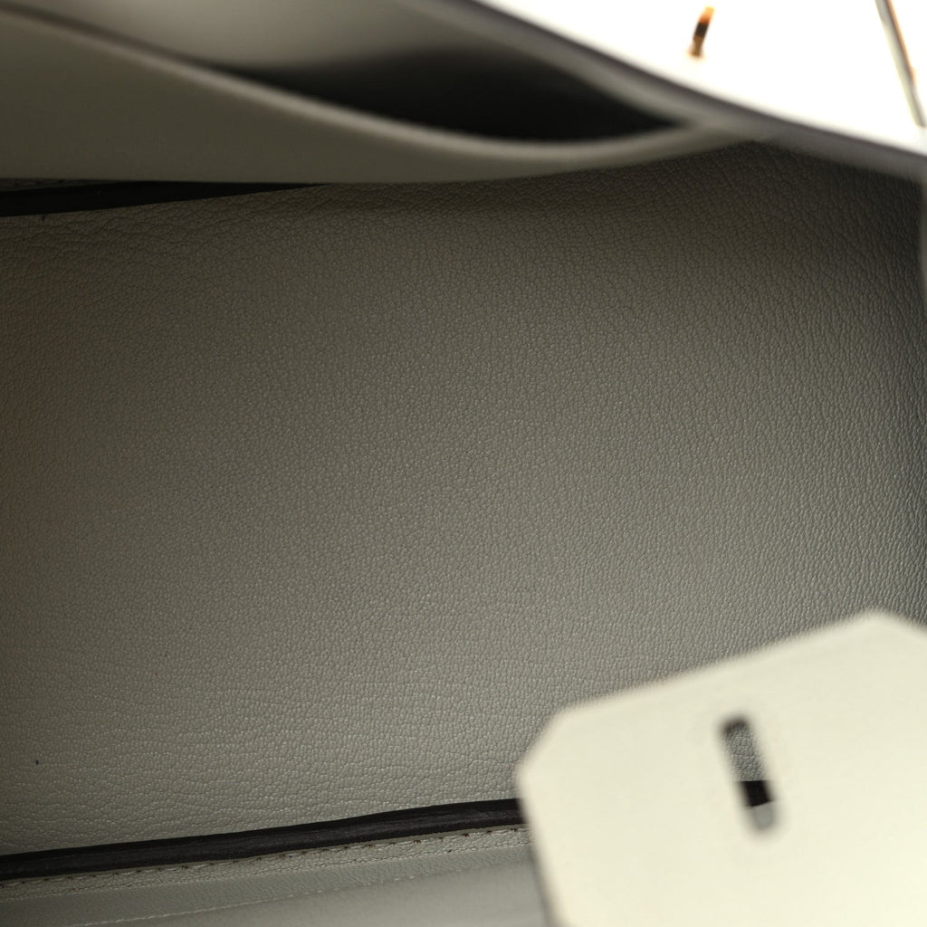 Togo Birkin 25 Gris Neve