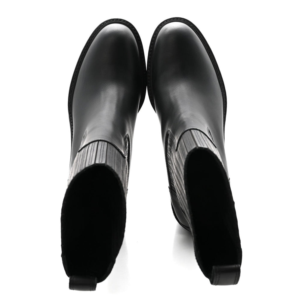 Calfskin Donia 70 Ankle Boots 36 Black