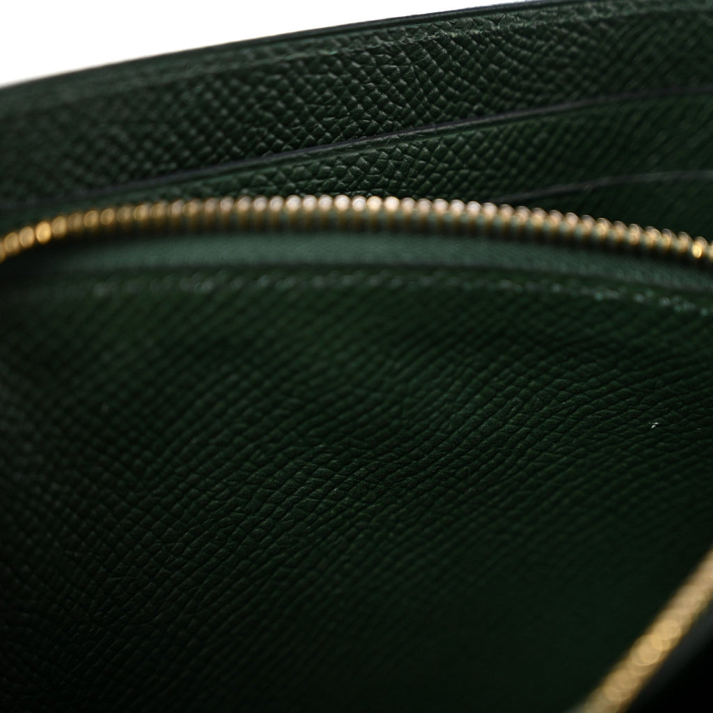 Epsom Kelly Longue Wallet Vert Anglais
