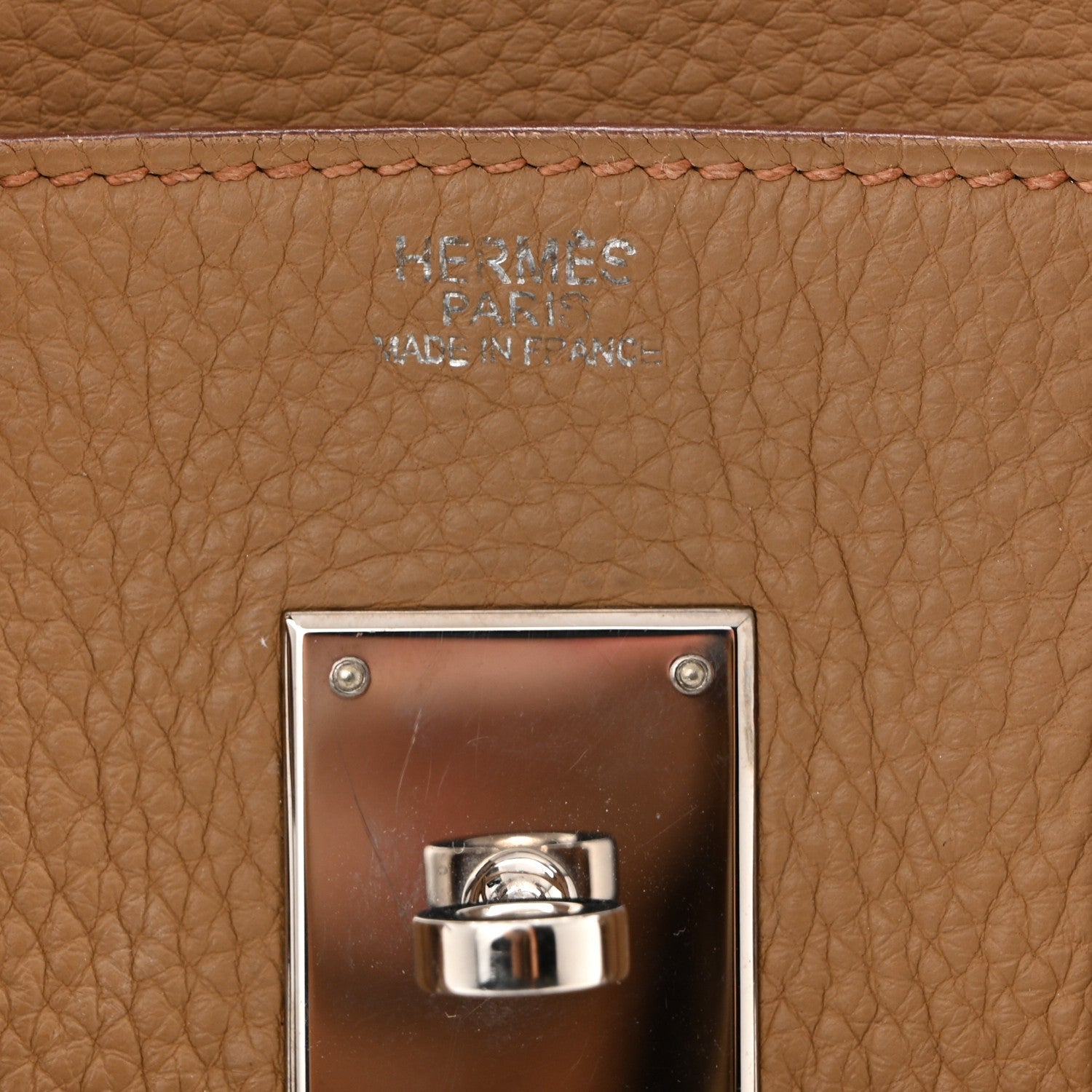 Taurillon Clemence Birkin 30 Biscuit