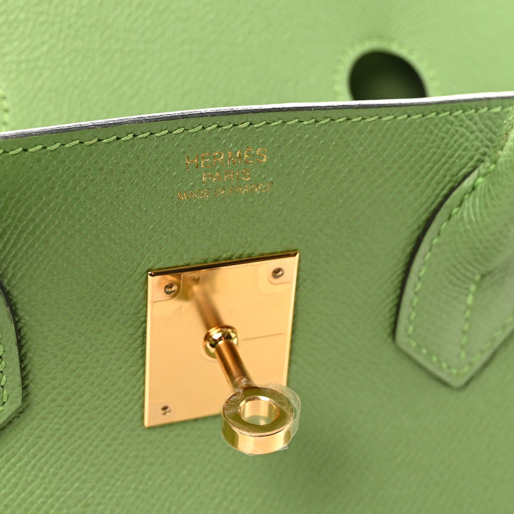 Epsom Birkin 30 Vert Criquet