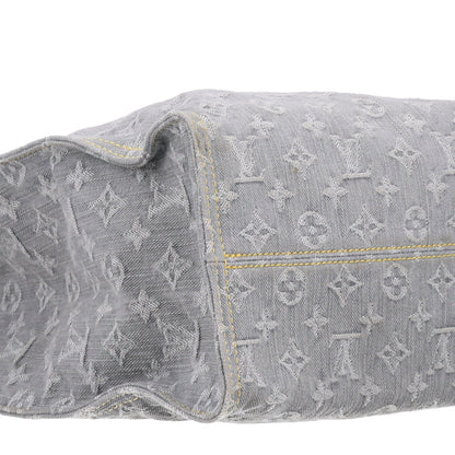 Monogram Denim Onthego MM Washed Grey