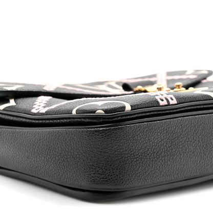 Empreinte Monogram Giant Broderies Pochette Metis Black