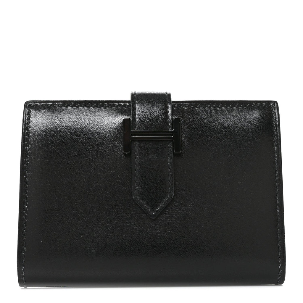 Box Monochrome Bearn Card Holder Wallet Black