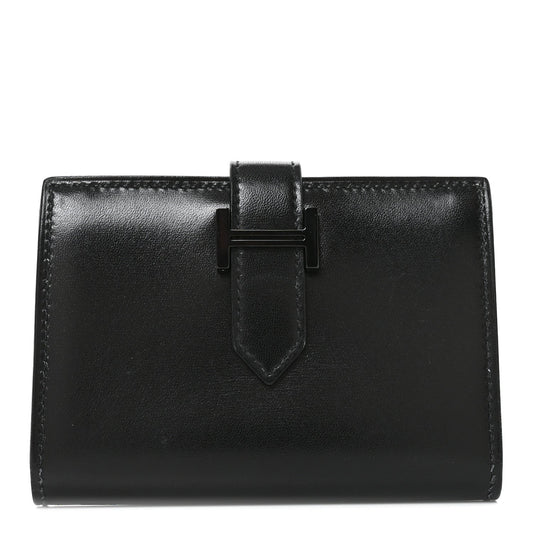 Box Monochrome Bearn Card Holder Wallet Black