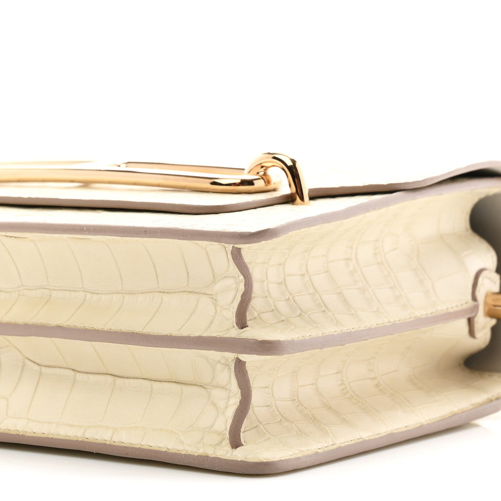 Matte Alligator Mini Sac Roulis Beton