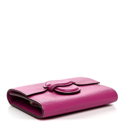 Chevre Mysore 1938 Wallet 19 Rose Pourpre
