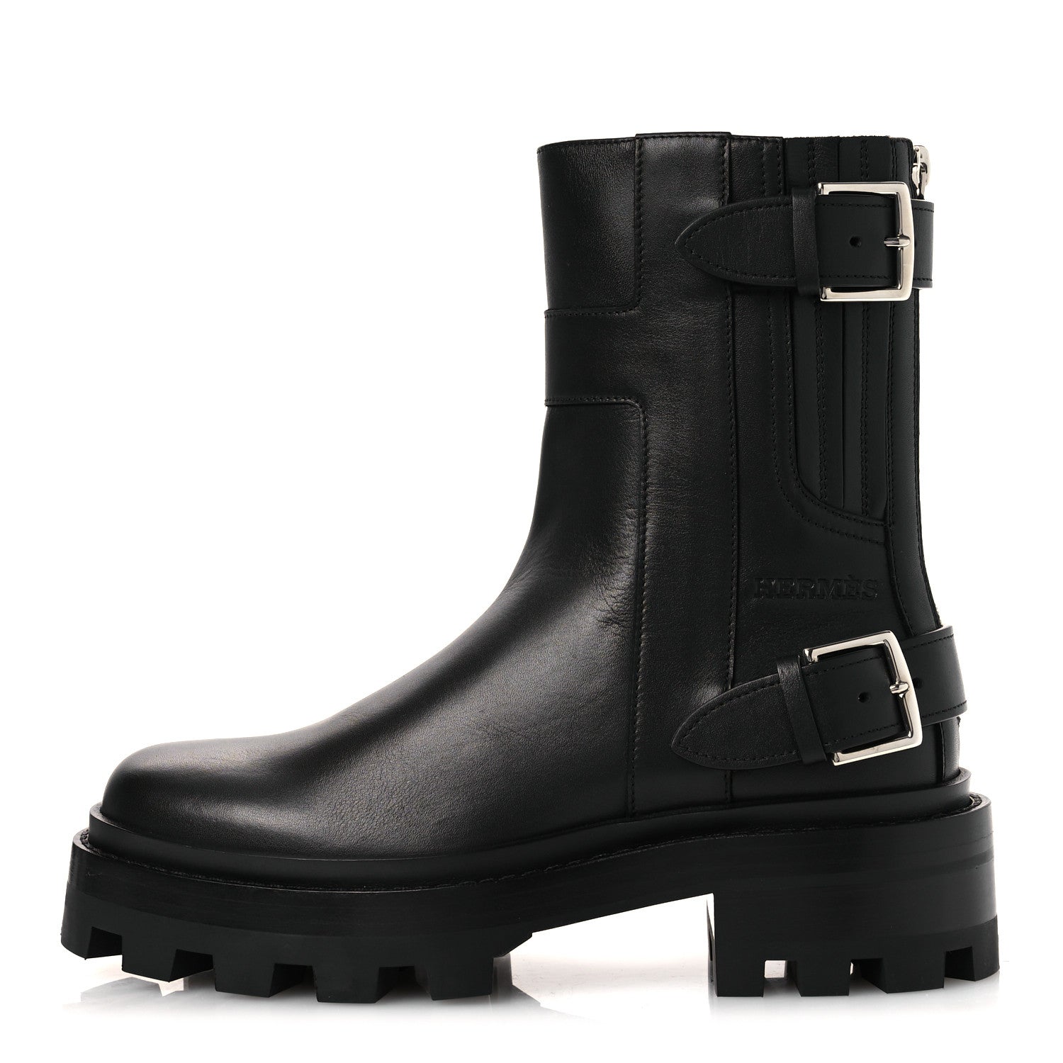 Calfskin Womens Jaimy Ankle Boots 36 Black