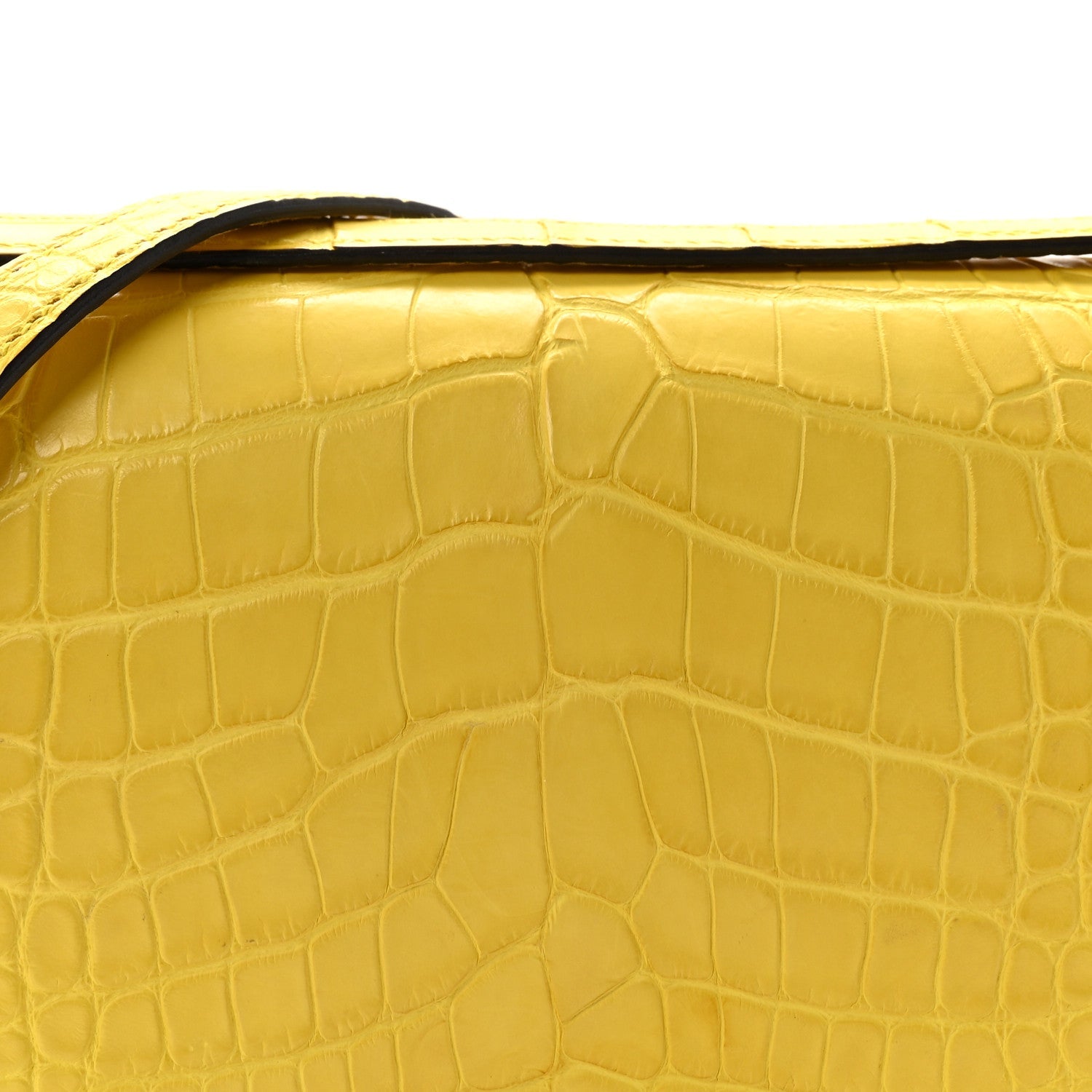 Matte Alligator Constance 18 Mimosa
