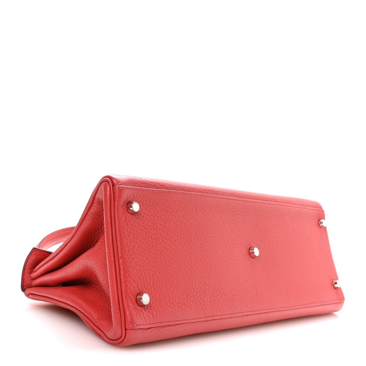 Taurillon Clemence Shoulder Kelly 42 Bougainvillea