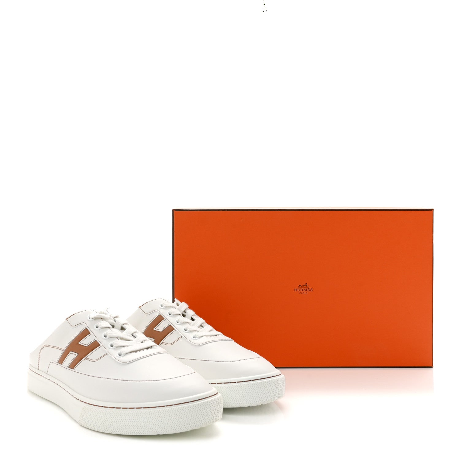 Calfskin Mens Keep Mule Sneakers 42 White Naturel