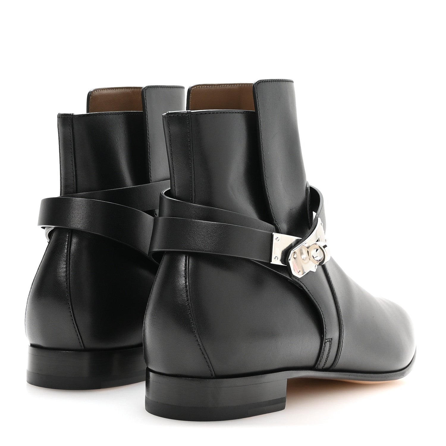 Calfskin Neo Low Boots 41 Black