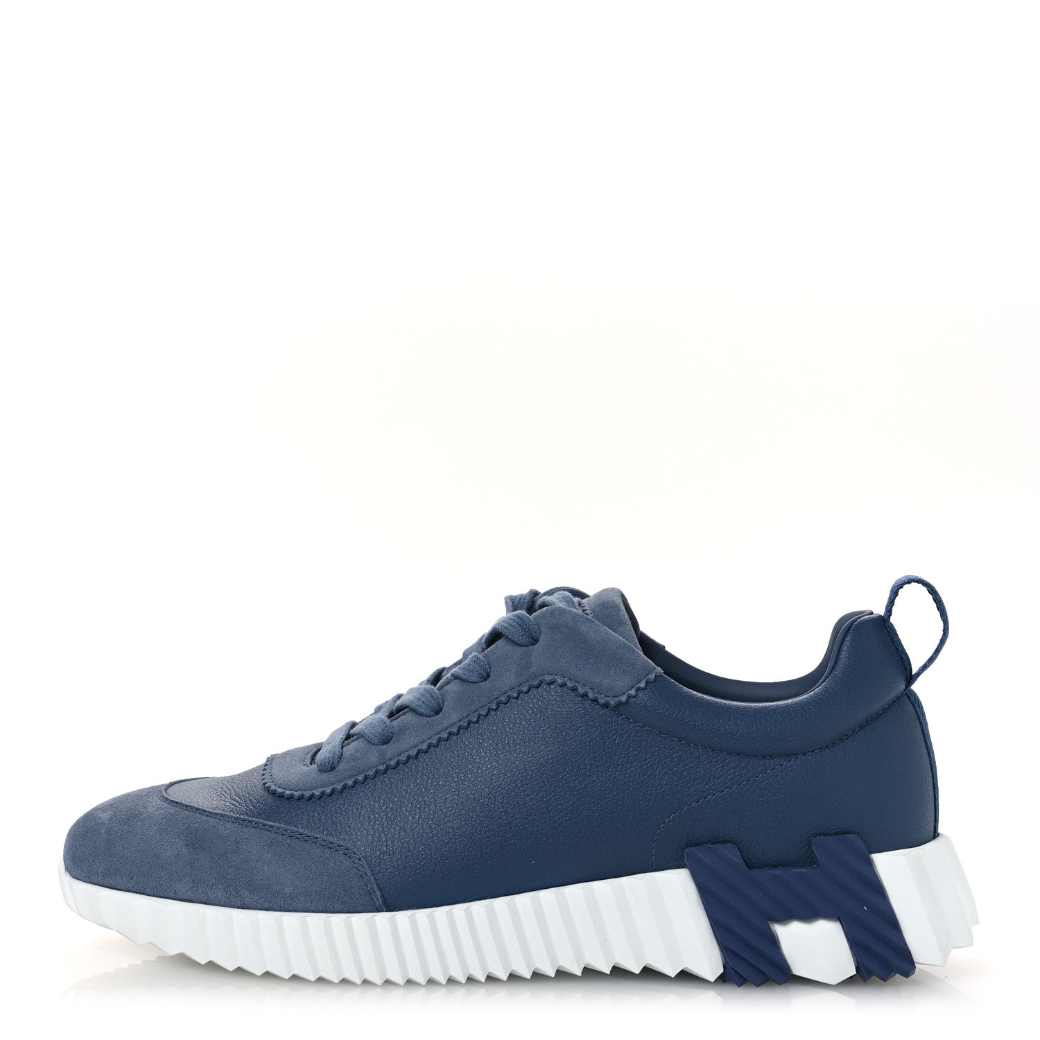 Sport Goatskin Suede Goatskin Womens Bouncing Sneakers 40 Bleu Mer