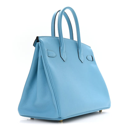 Epsom Birkin 30 Bleu Du Nord