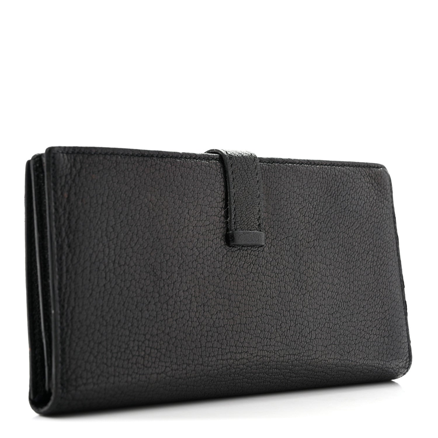 Chevre Mysore Bearn Gusset Wallet Black