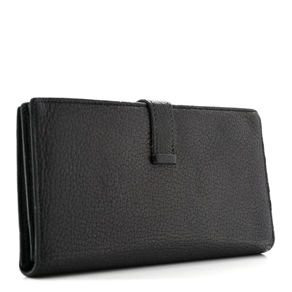 Chevre Mysore Bearn Gusset Wallet Black