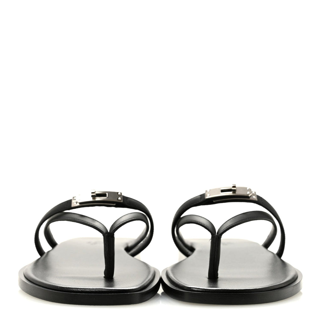 Calfskin Miss Sandals 36 Black