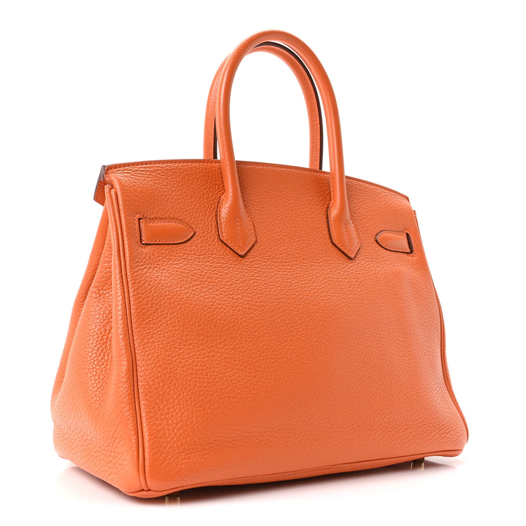 Taurillon Clemence Birkin 30 Orange